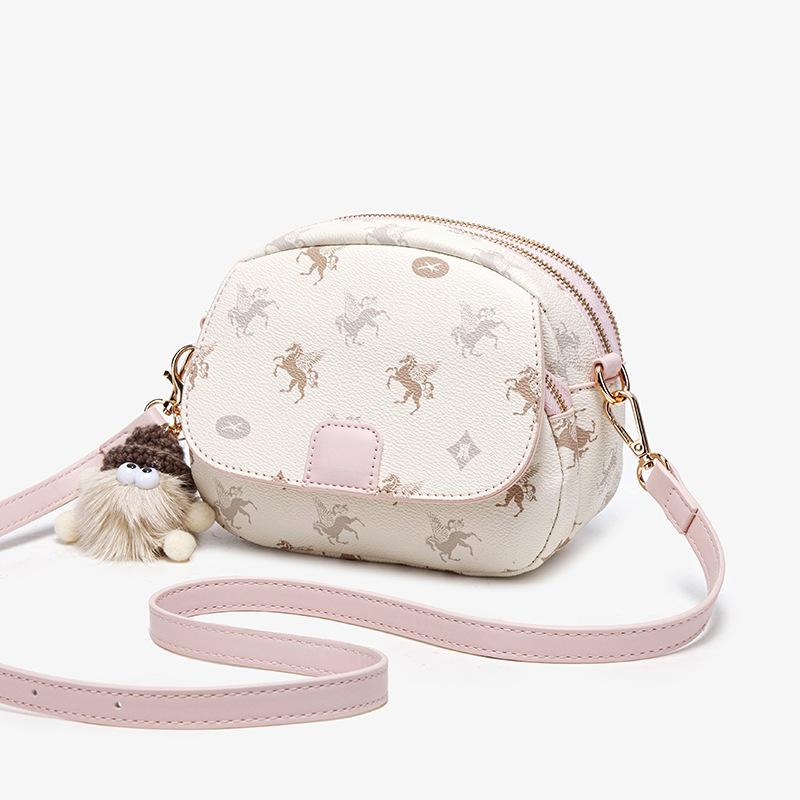 Premium Contrasting Color Bucket Bag Women'S Autumn And Winter Retro Versatile Shoulder Bag Commuter Messenger Bag