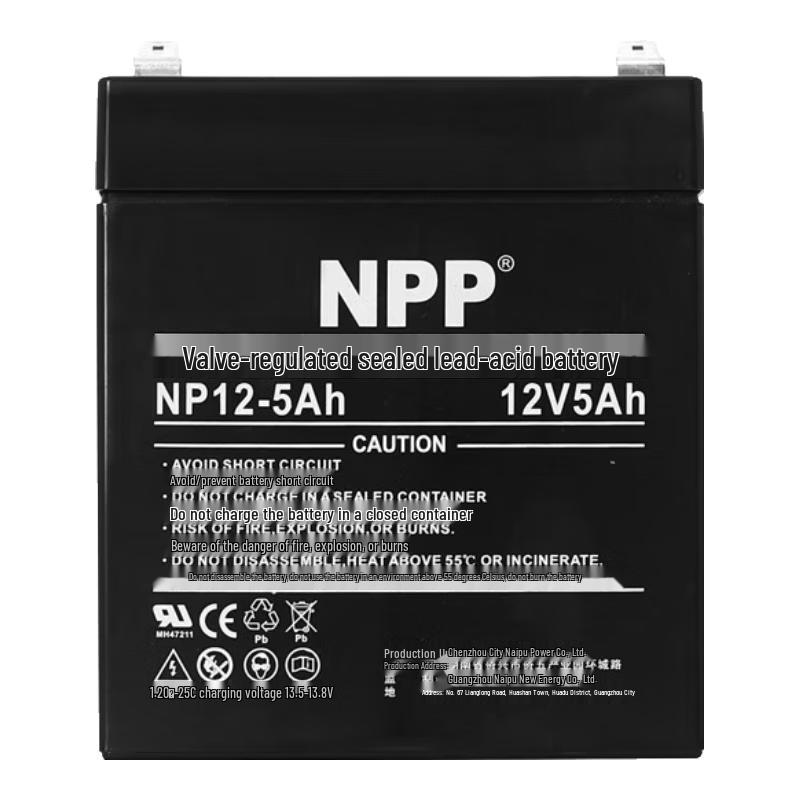 NPP 12V Maintenance-Free Gel Battery 5Ah