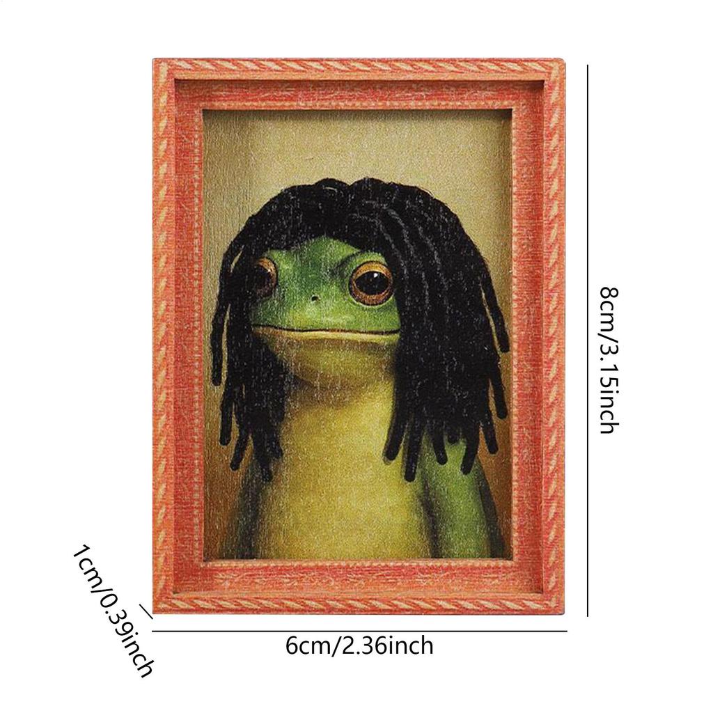 Funny Magnets For Fridge Frog Photo Frame Locker Decoration Magnetic Whiteboard Sticker For Home Office Kitchen Classroom Dorm