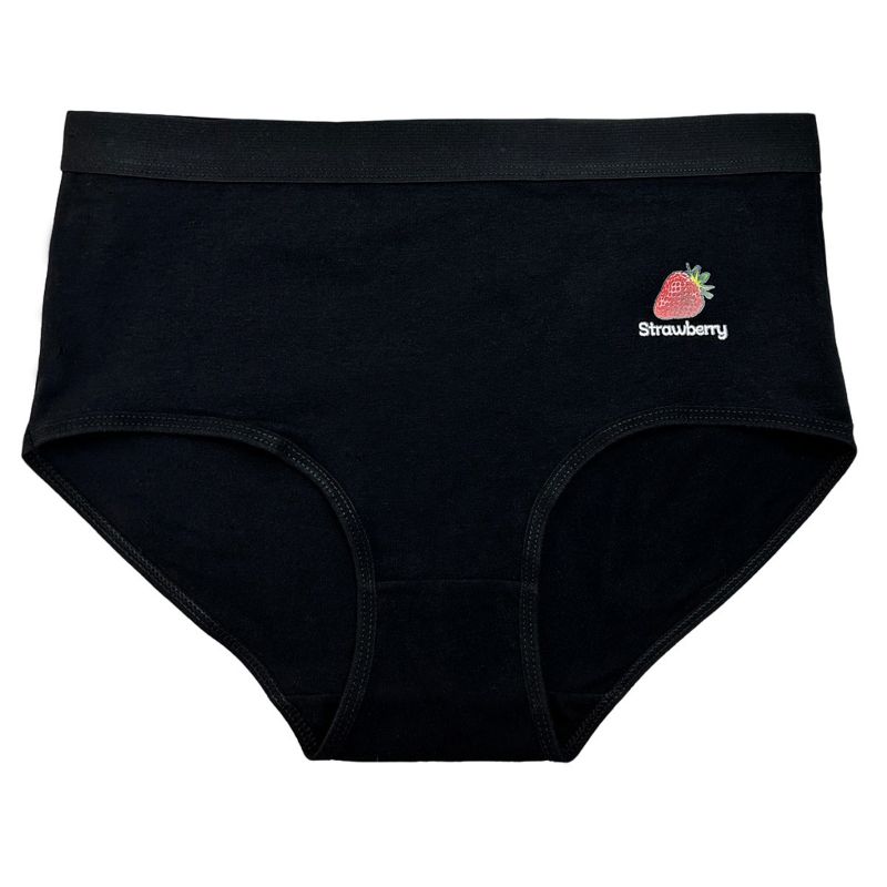Women's Fruit-Patterned Embroidered Panties Comfortablfe Briefs