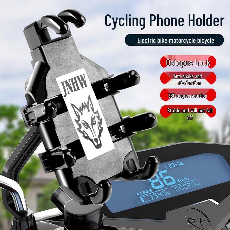 Shockproof Electric Scooter & Motorcycle Phone Mount for Navigation