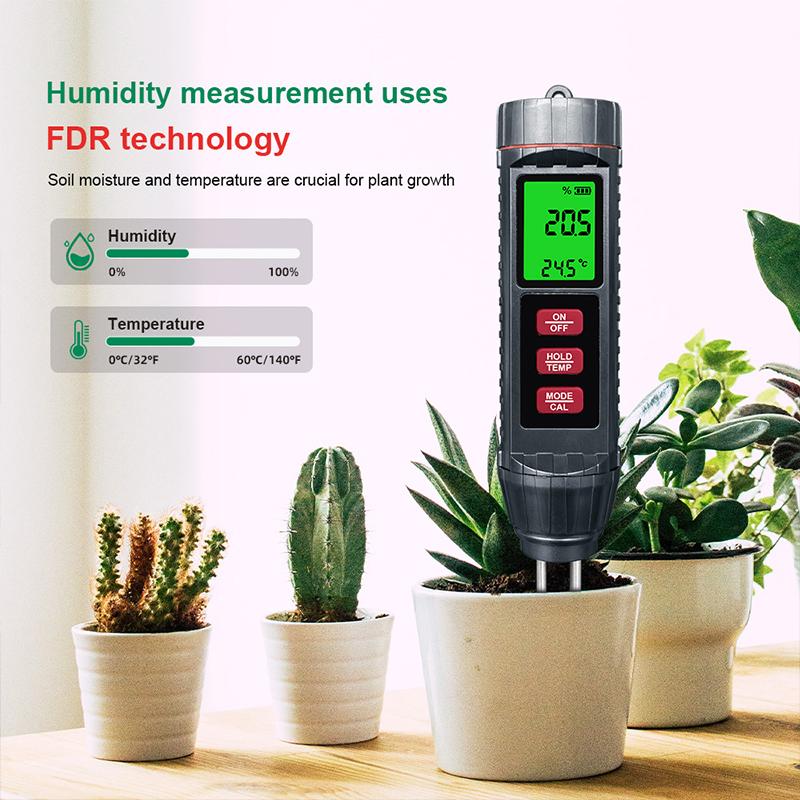 New Arrival 3 in 1 Garden Soil EC Moisture Temperature Meter Potted Plants Soil Moisture Tester Potted Soil EC Detector