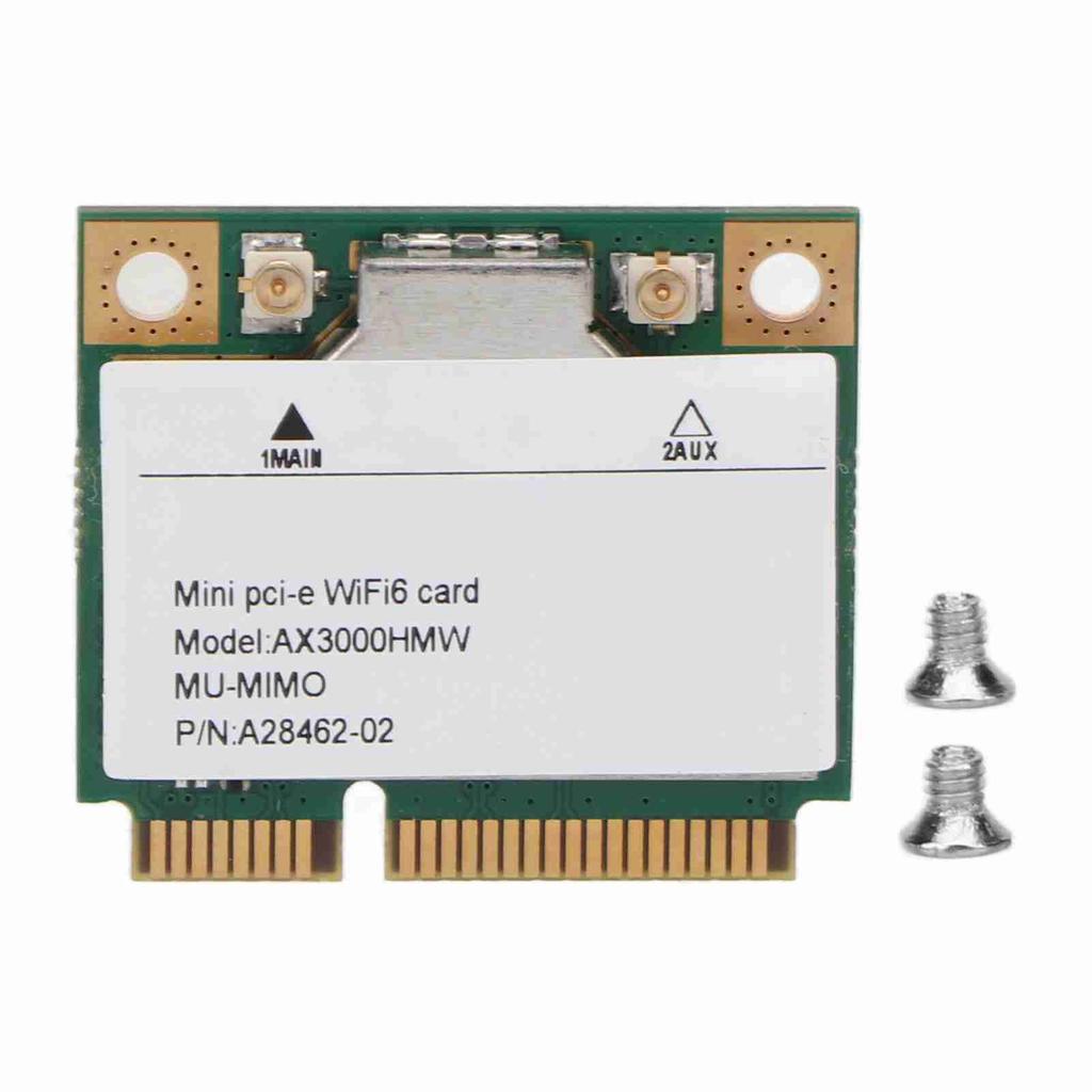 Mini PCIE Network Card Wifi6 3000Mbps High Speed Wireless Wifi Card 802.11ax Ac 2.4G 5Ghz Network Card Adapter