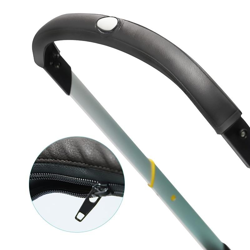 Stroller Handle Cover Handle Sleeve Cover Removable PU Leather Bumper Handlebar Sleeve Protect Case for Baby Stroller Dust-Proof