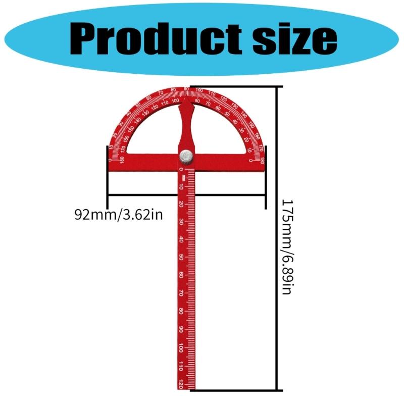 Adjustable Aluminum Anglemeasurer High Accuracy Measurement Corner Investigator For Engineering Drafting And Construction Use