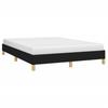 Vidaxl Bed Frame Without Mattress, Black, 140X190 Cm, Upholstered