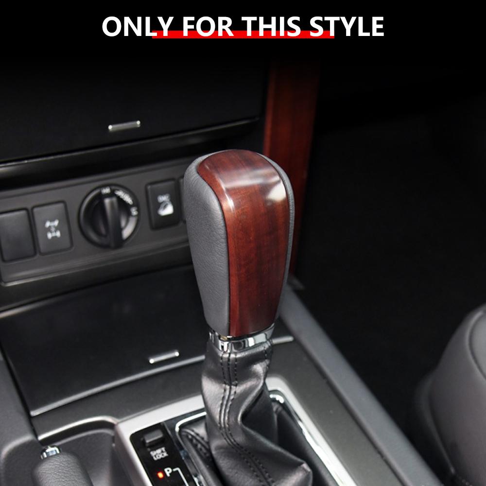 Genuine Leather Car Gear Shift Collars Hand Brake Cover for Toyota Land Cruiser Prado FJ 150 2010-2018 AT Accessories