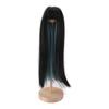 Straight Wig for Dolls, Dual Color High-Temperature Fiber Replacement Wig for 14 Scale Ball-Jointed Dolls (Black Lake Blue)