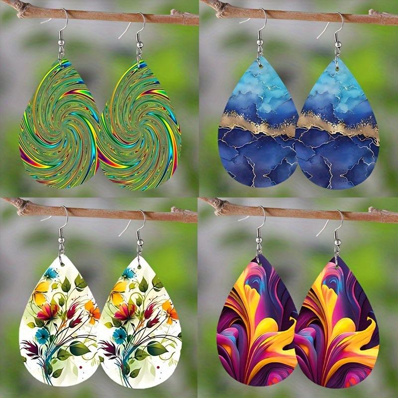 

Модные серьги-подвески для женского комплекта ювелирных изделий разноцветный