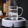 Shangqi 400ml High Borosilicate Glass Tea Infuser Mug with Handle