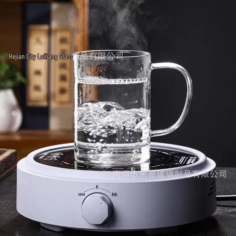 Shangqi 400ml High Borosilicate Glass Tea Infuser Mug with Handle