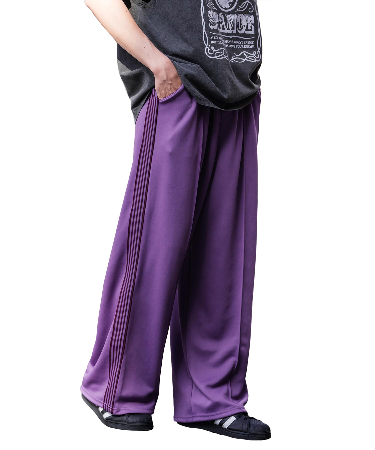 

Спортивные штаны Line Jersey Широкие спортивные штаны 70321 Лаванда [УЛУЧШАЕТ] [SIDEWAYSTANCE] Мужские