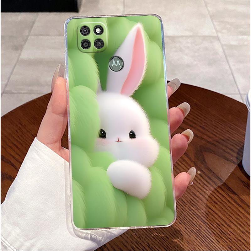For Motorola Moto G9 Power Casing Clear Luxury Cute Love Rabbit Funny TPU Soft Silicone Back Cover For Moto G 9 Power Phone Case