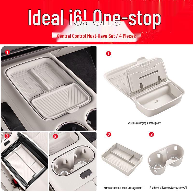 Ideal i6/i8 Front Drain Cup Holder Anti-slip Pad Car Interior Decoration Accessory