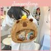 Capybara Plush Cartoon Backpack With Soft Material For Casual Daily Use And Travel