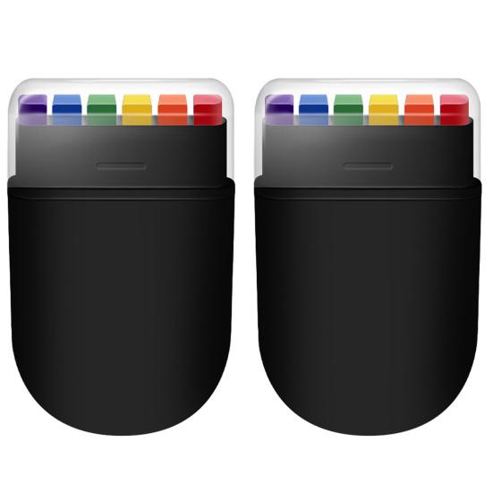 2Pcs Rainbow Face Paint Stick 6 Color Face