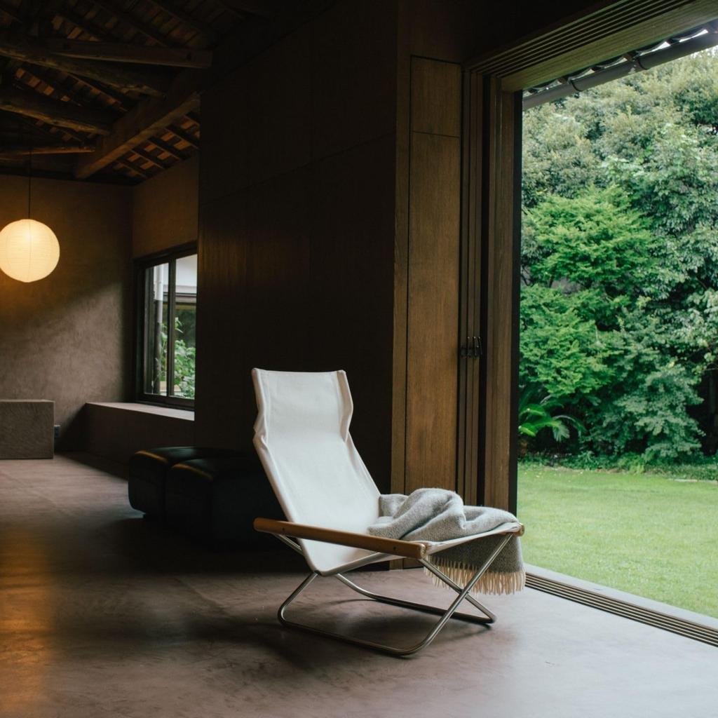 NychairX Replacement Seat for Kneechair X Folding Designer Takeshi Personal Made in Japan Ottoman, Blue, NY-122 Chair, Chair, Arai, Chair, Footrest,