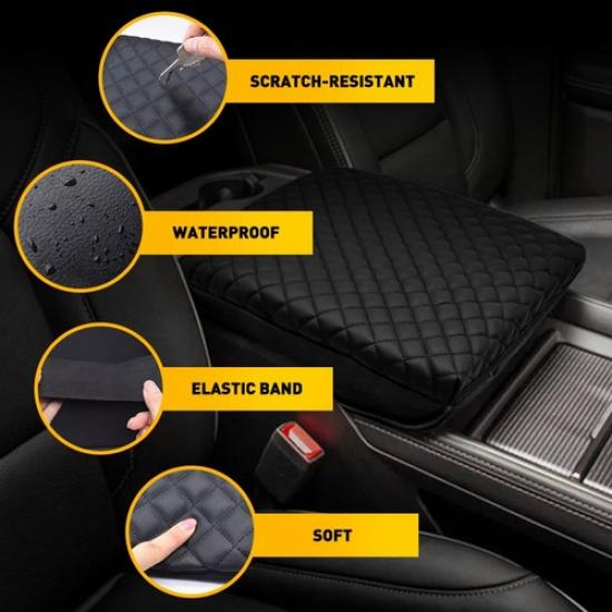 For Ram 1500 2500 -2024 Car Center Console Lid Armrest Cover Pad Cushion