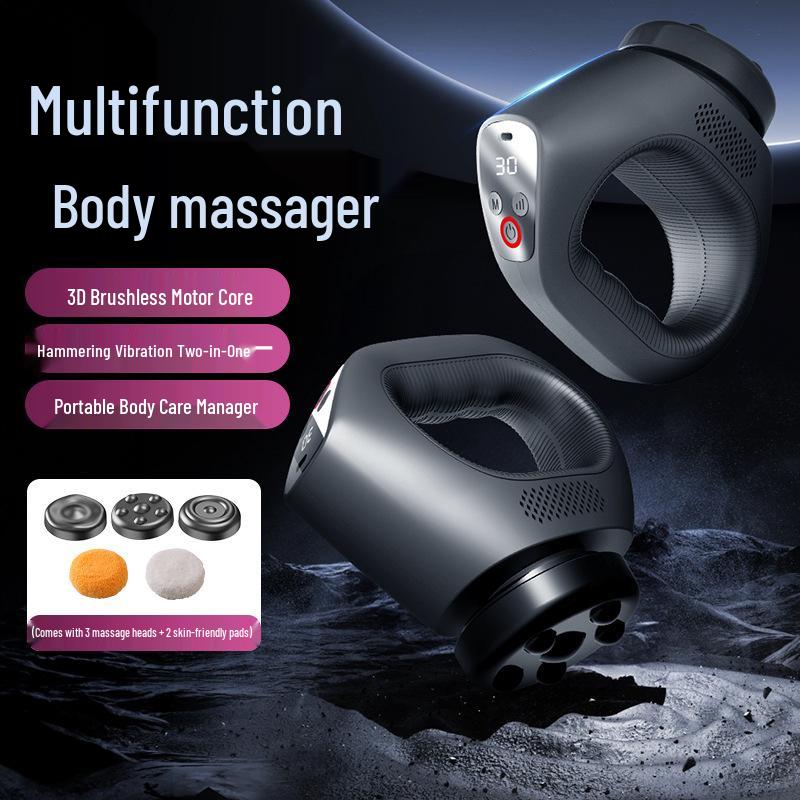 Portable Body Sculpting & Fat Burning Massager - Wireless Handheld Vibration Device чёрный