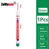 1-100 Stück 20mm Langer Kopf Markerstift Mehrzweck Holzbearbeitung Fliesen Dekoration Tiefloch Marker Stifte Rote/Schwarze/Blaue/Grüne Tinte