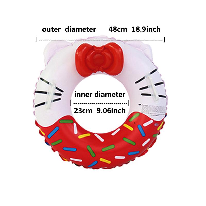 1pcs thickened cute animal swimming seat childrens outdoor swimming pool water supplies safety armrest swimming ring