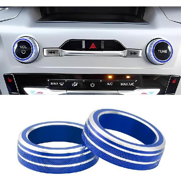 PIFOOG for Ford Explorer Accessories     Volume Knob Covers Decal Aduio Speaker Switch Trim Decor Stickers Car Interior Panels Parts Red 2pcs синий