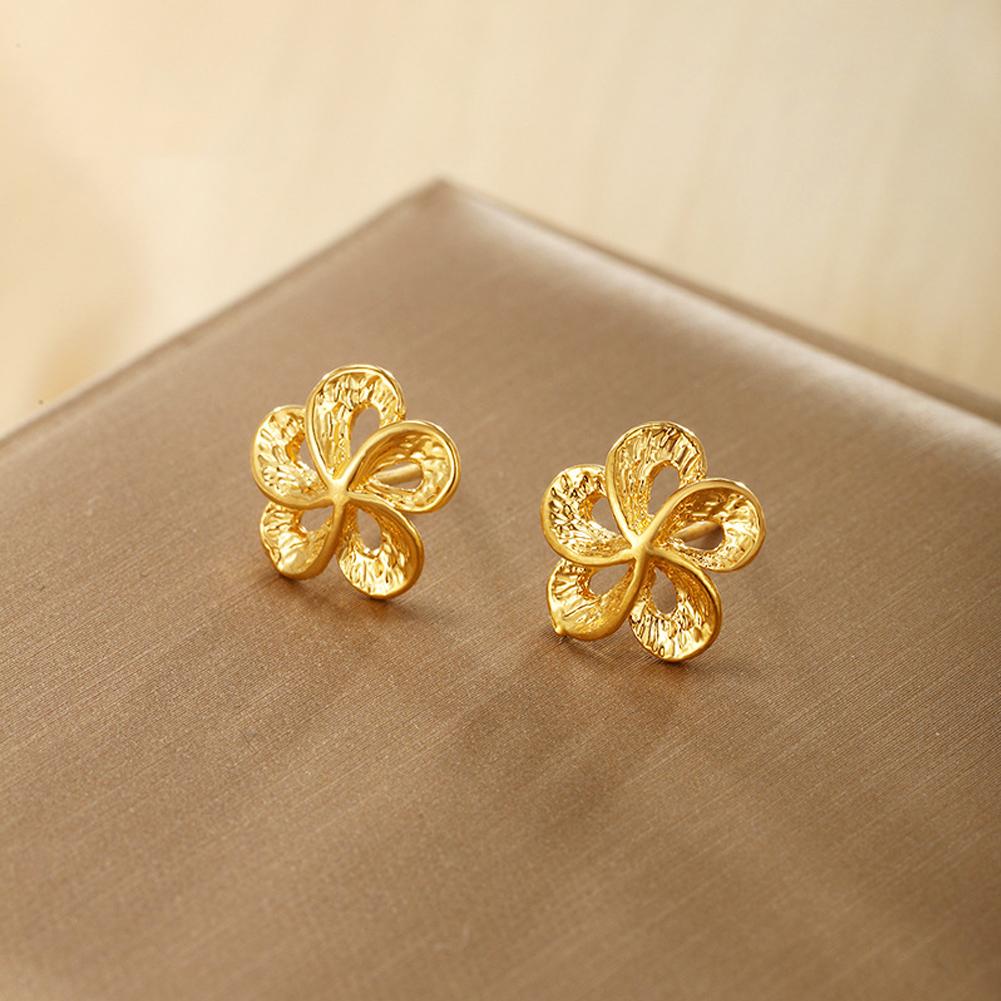 Vintage Earrings Flowers Ear Studs For Girl Simple Jewelry Fashion Classic Earrings Jewelry Party Gifts