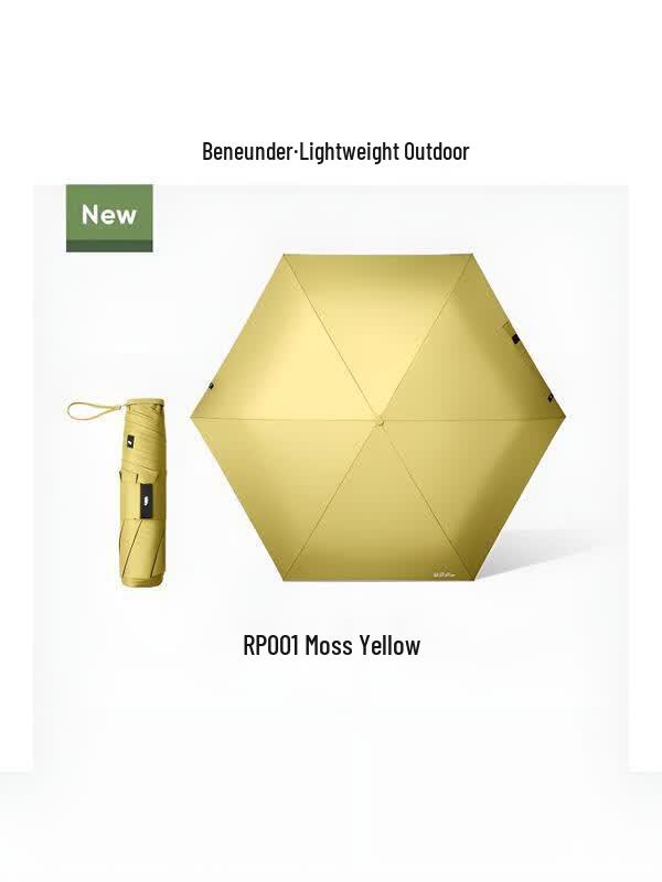 Beneath Lightweight Folding Sun/Rain Umbrella