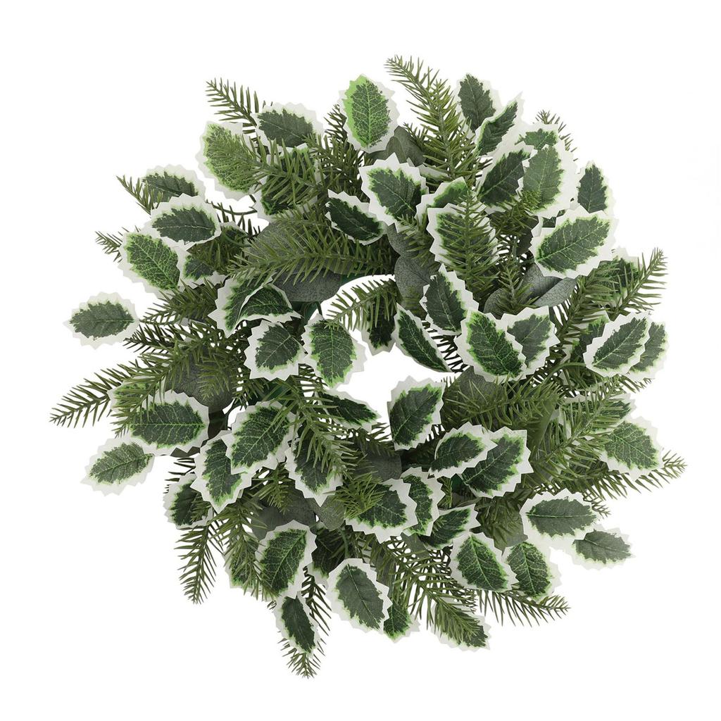 Front Door Eucalyptus Wreath Durable Home Decoration Garland Decor Fall Wreath Outdoor for Party Porch Farmhouse Window Festival