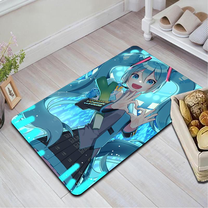 Hatsune Miku Rug Floor Mat for Living Room or Bedroom Soft and Comfortable Carpet a Gift for Birthday and Holiday.NFF0928391