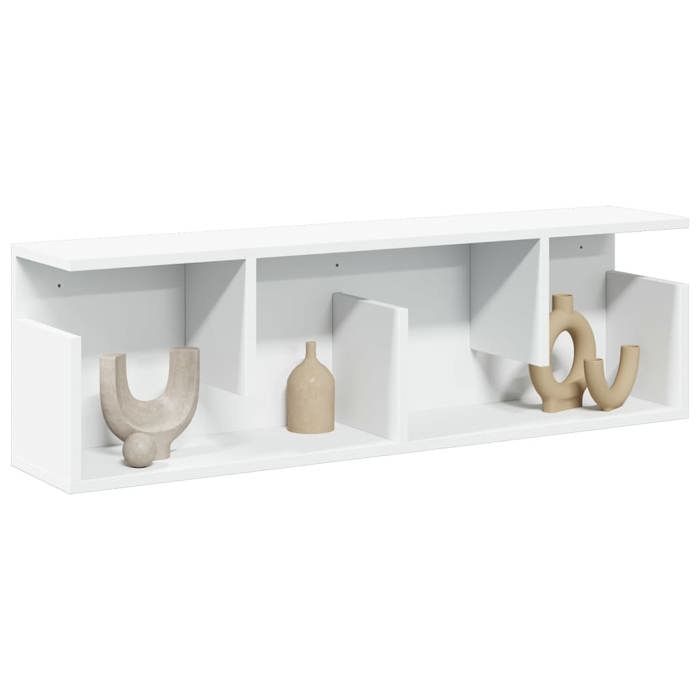 VidaXL Wall Cabinet 100x20x30 Cm White Engineered Wood 854841