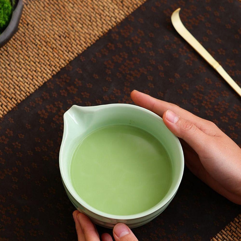 4ks Vintage Matcha Čajová Sada Keramická Matcha Chasen Sada Elegantní Stojan na Matcha Metličku Kit Čajovna