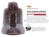 One-Piece Wool Car Seat Cushion - Plush Fur Winter Pad