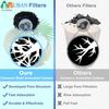 ATUBAN Cat Water Fountain Filters for WF050&WF100 Cat Fountain,Pet Fountain Filters Replacement Automatic Dog Water Dispenser