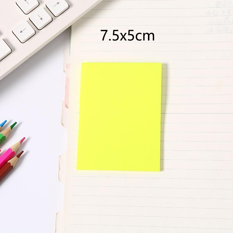 50 Sheets Creative Transparent PET Waterproof Sticky Notes Tear-off Simple Sticky Notes Office Note-taking Labels