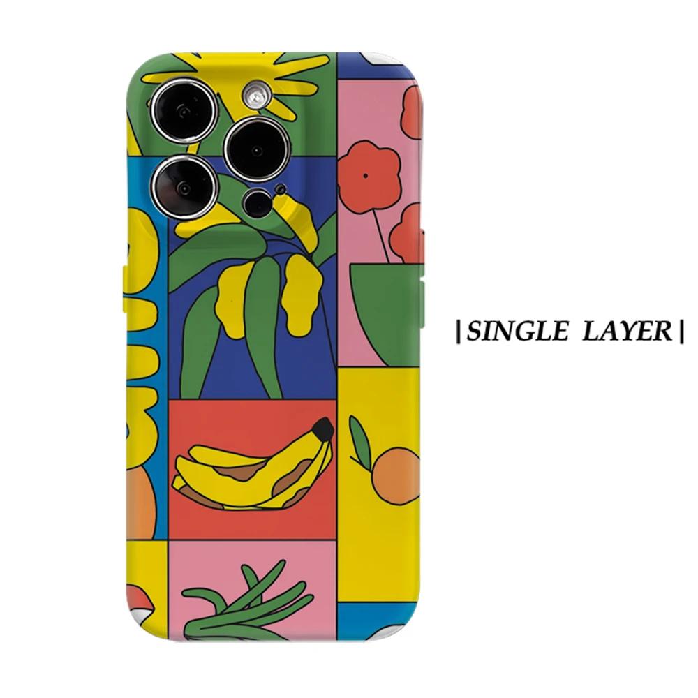 Fruits & Veggies Phone Case for IPhone 17 16 15 14 13 Pro Max Plus for Magnetic Single Double-layer Tough Case