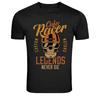 Cafe Racer Skull Helmet Custom Motors Legends Never Die T-Shirt