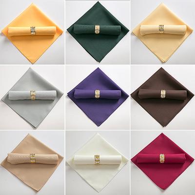 48*48Cm Restaurant Wedding Party Banquet Dinner Polyester Cloth Napkins Restaura