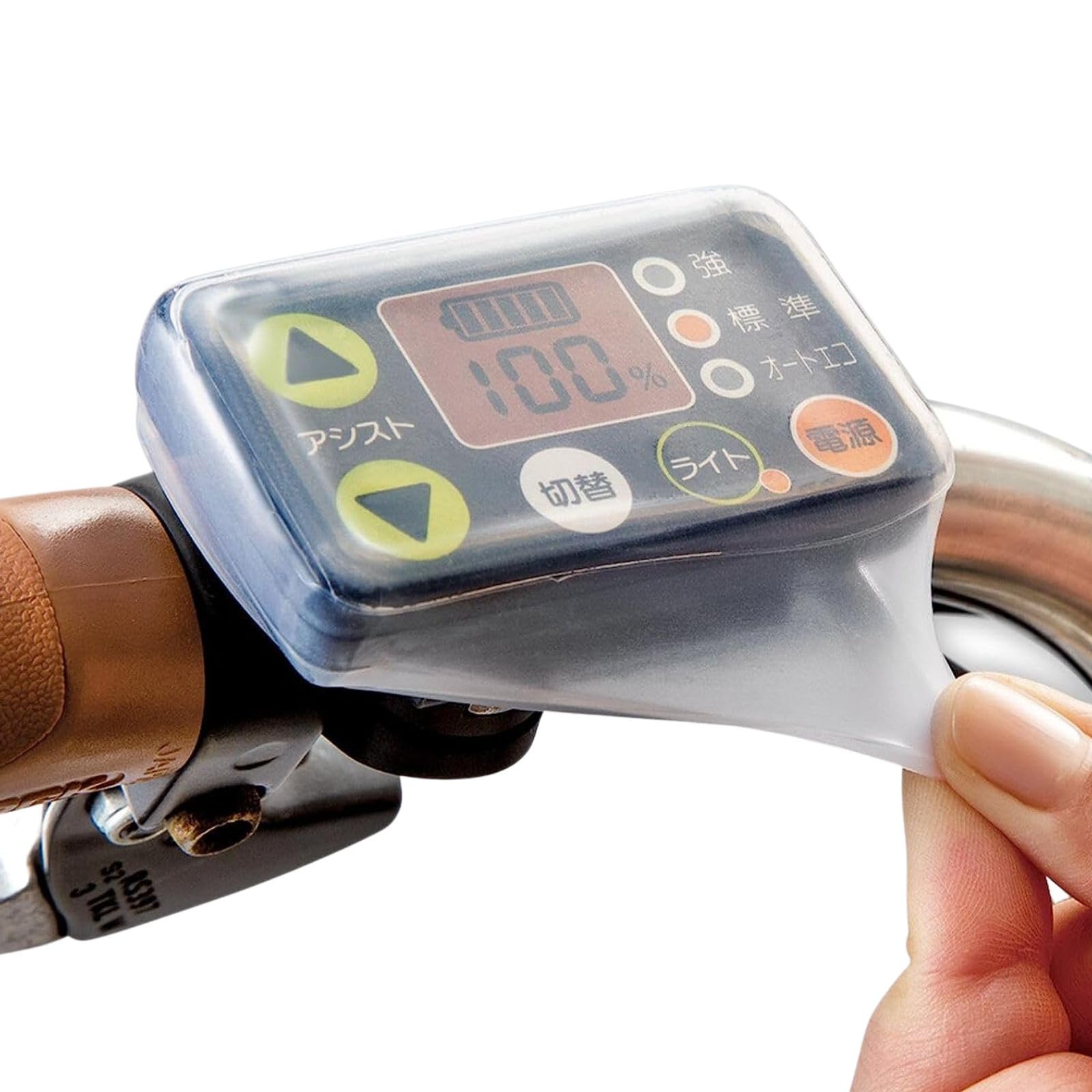 

Comolife Electric Bicycle Switch Electric Assist Bicycle Switch Bicycle Silicone Cover for Stretchable Easy to Protects LCD Screen from and