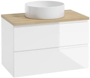 Wandhängendes Badezimmerschrank 80x50 Ohne Arbeitsplatte für Waschbecken, Modus