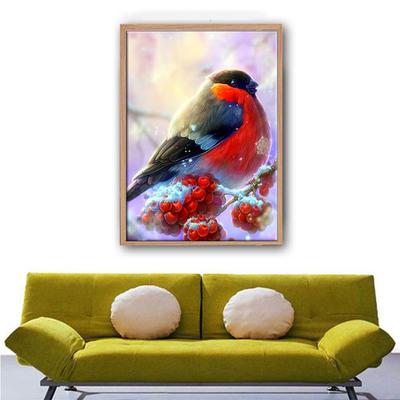 5D Diy Diamond Painting Red Sparrow Embroidery Mosaic Art Picture of Rhinestones Decor Gift