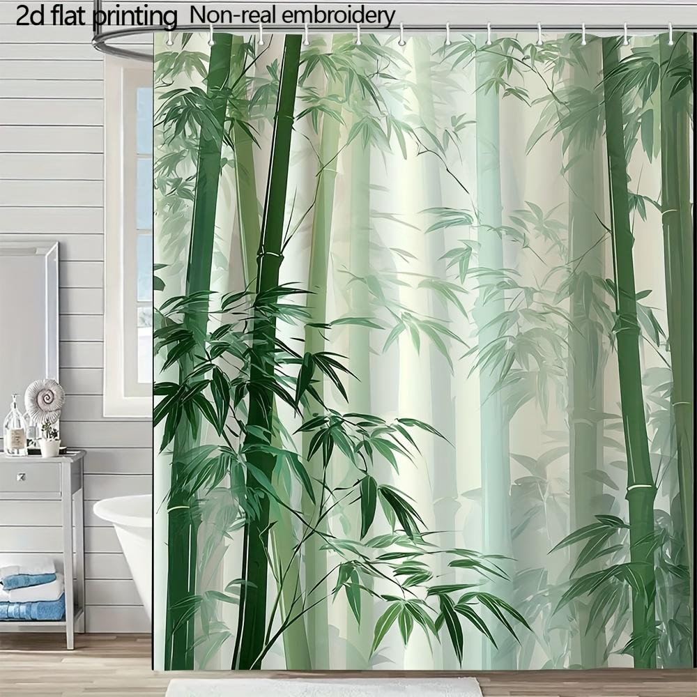 

Tropical Rainforest Shower Curtain – Palm Leaves, Ferns, Vines On Dark Green, 2D Flat Print, Polyester, 70.8 X70.8 Inch W60H190(CM)-1 Pcs