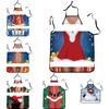 Waterproof Cartoon Christmas Apron Home Cooking Party Activities Kitchen Supplie
