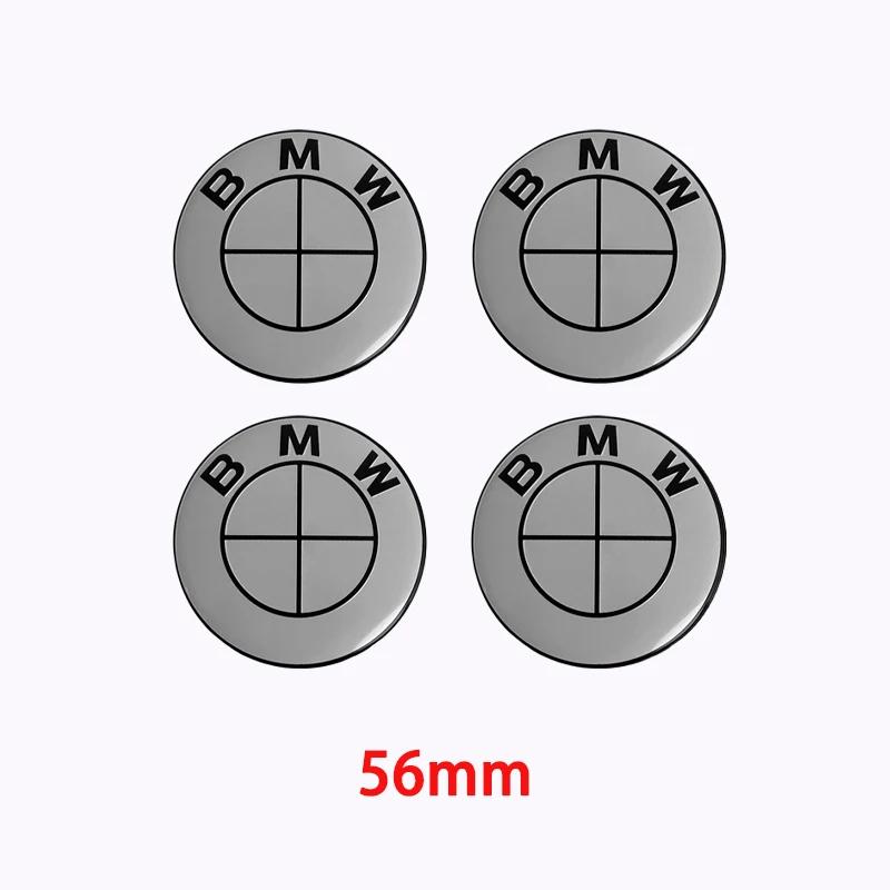 

56/68mm-4pcs For 50th Anniversary Carbon Fiber Wheel Hub Cover 56/68mm New Logo Tire Center Cover for BMW Group Automobile