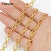 7*10mm 18K Gold Plated Brass Large O Chain for Jewelry Making,High Quality Metal Link Chains for Necklace Bracelet accessories