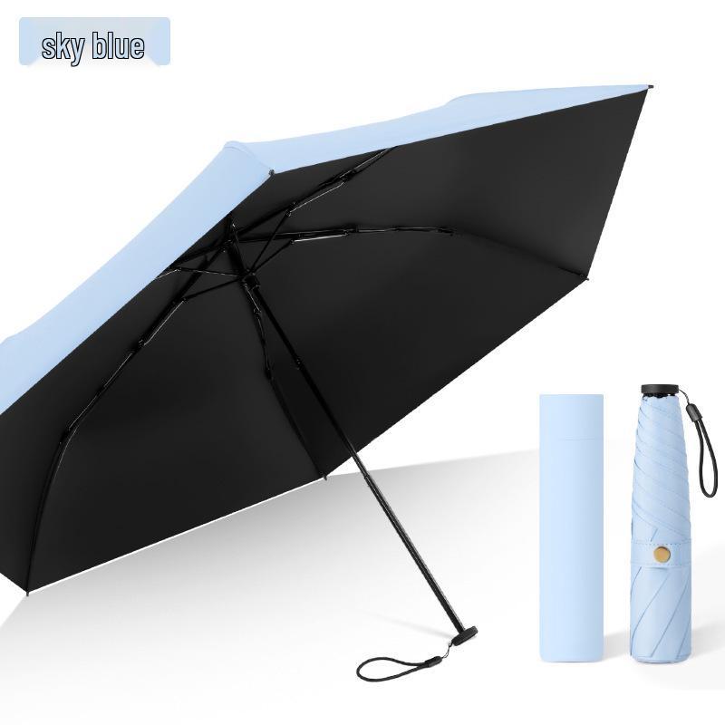 Ultra-light Carbon Fiber Sun & Rain Umbrella - Lightweight, Three-fold, UV Protective Parasol.