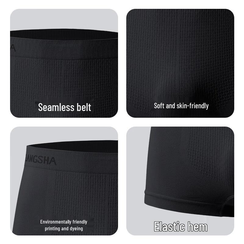 LangSha Men's Athletic Boxer Briefs 3-Pack