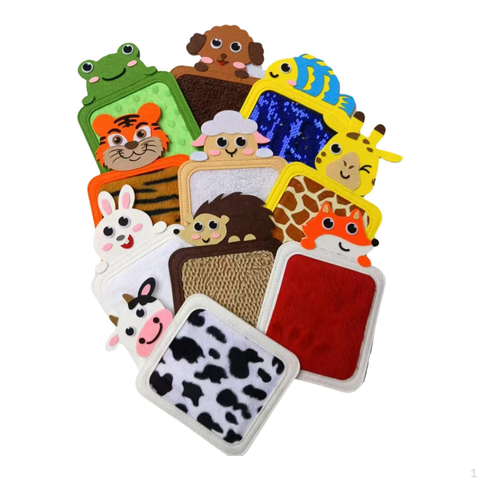 

10x Sensory Mats Textured Tiles Exercise Cartoon Cute Play Educational Learning Toys for