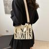 2026 Women's Large Canvas Tote Bag - Versatile, Spacious Shoulder Handbag for School and Commuting
