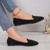 Fashionable Pointed Toe Flat Bottom Comfortable Casual Women's Shoes Spring Summer Solid Color Simple Elegant New Loafers